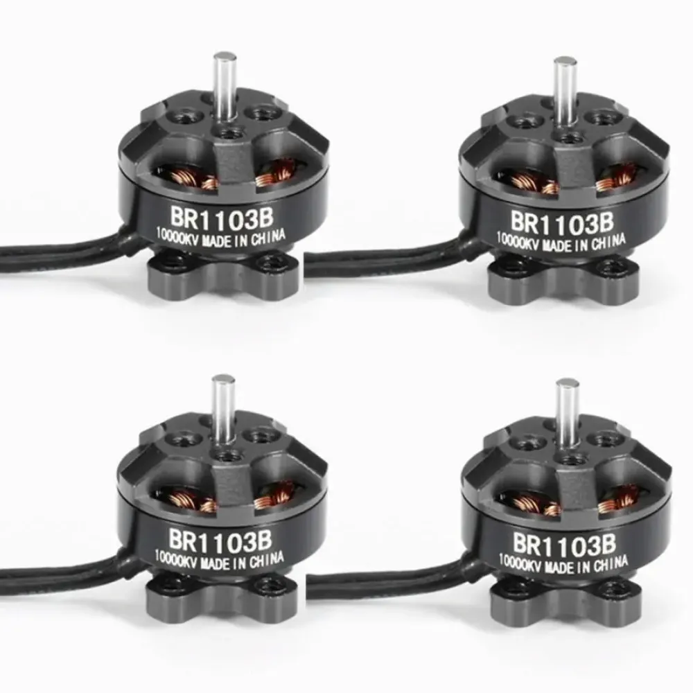 4X Racerstar Racing Edition 1103 BR1103B 10000KV 1-3S Bürstenloser Motor Schwarz Für 50 80 100 RC Drohne FPV Racing