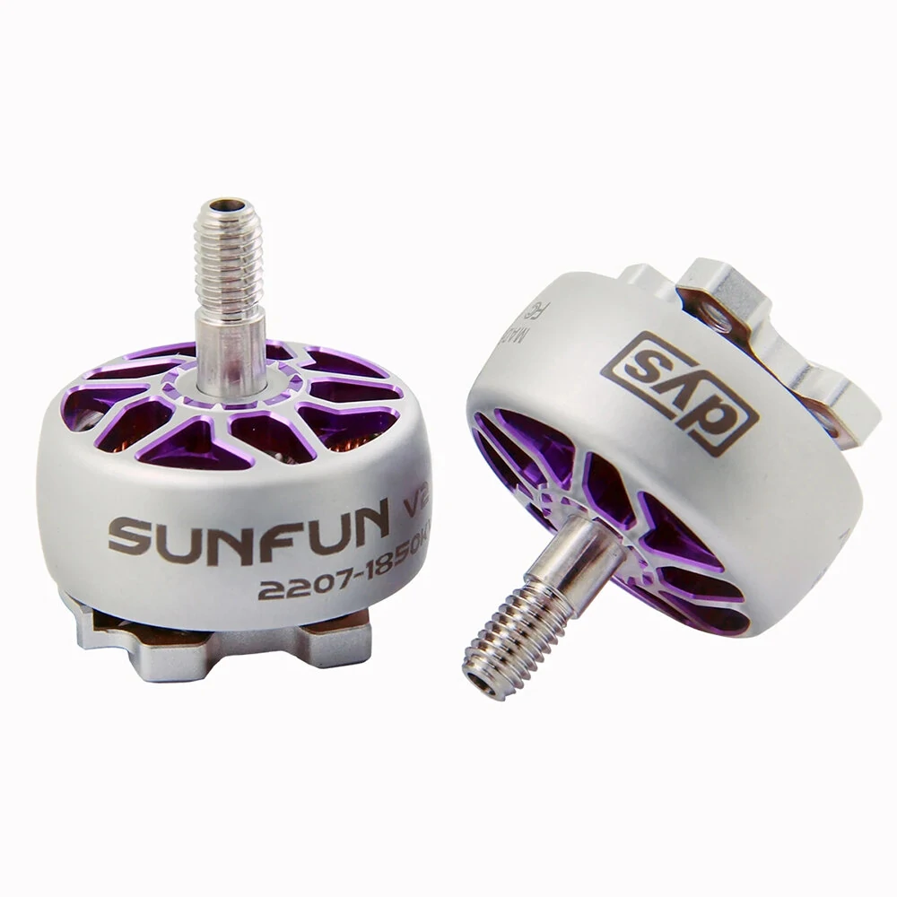 DYS SUNFUN V2 2207 1850KV 6S Brushless Motor 5mm Welle für DIY 5-Zoll Freestyle RC FPV Racing Drohne