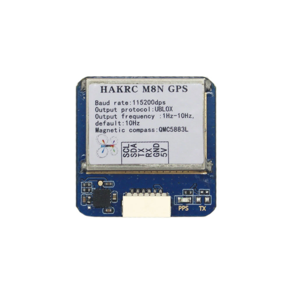 HAKRC M8N GPS-Modul mit Kompass und Kabel für FPV-Renn-RC-Drohne