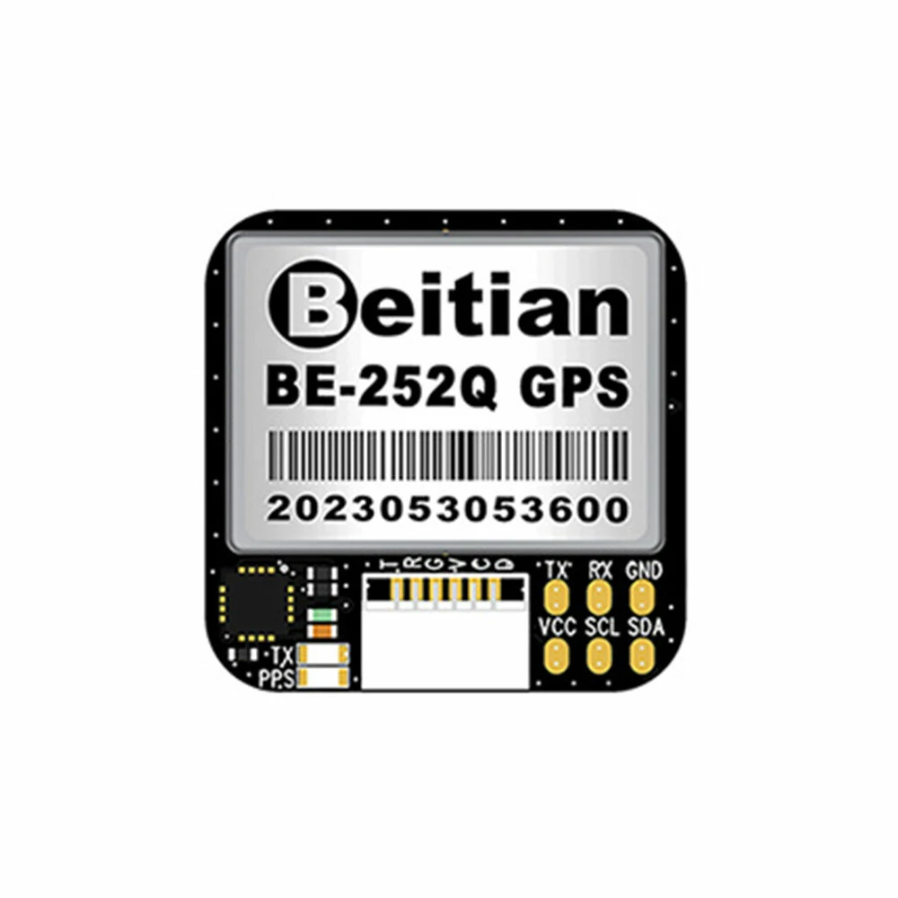 Positionierungsmodul Beitian BE-252Q mit Kompass QMC5883, duale Protokolle NMEA UBX, Chip M10050, GNSS-Empfängermodul für FPV-Rückkehr- und Renn-Drohnen, kompatibel mit F4-F7-Flugsteuerung