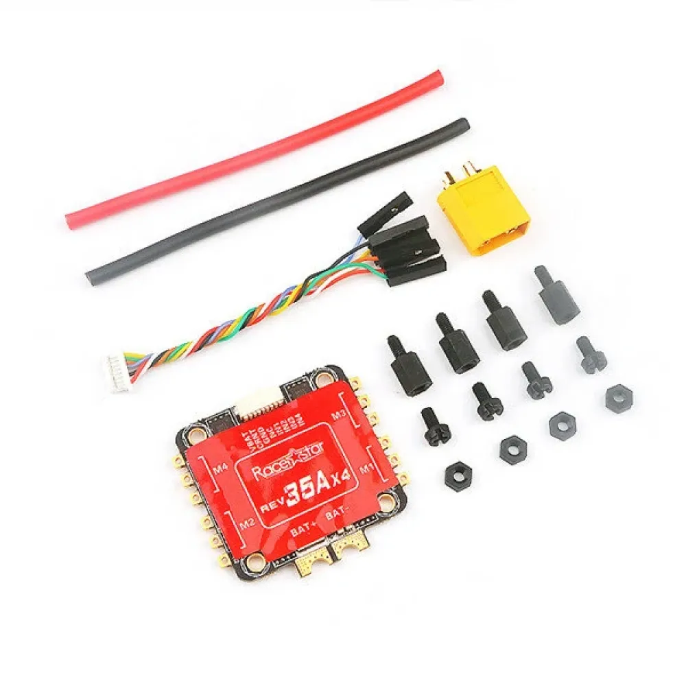 Racerstar REV35 35A BLheli_S 3-6S 4In1 Brushless-ESC mit integriertem Stromsensor und Unterstützung von DShot600 für RC Drohnen FPV Racing