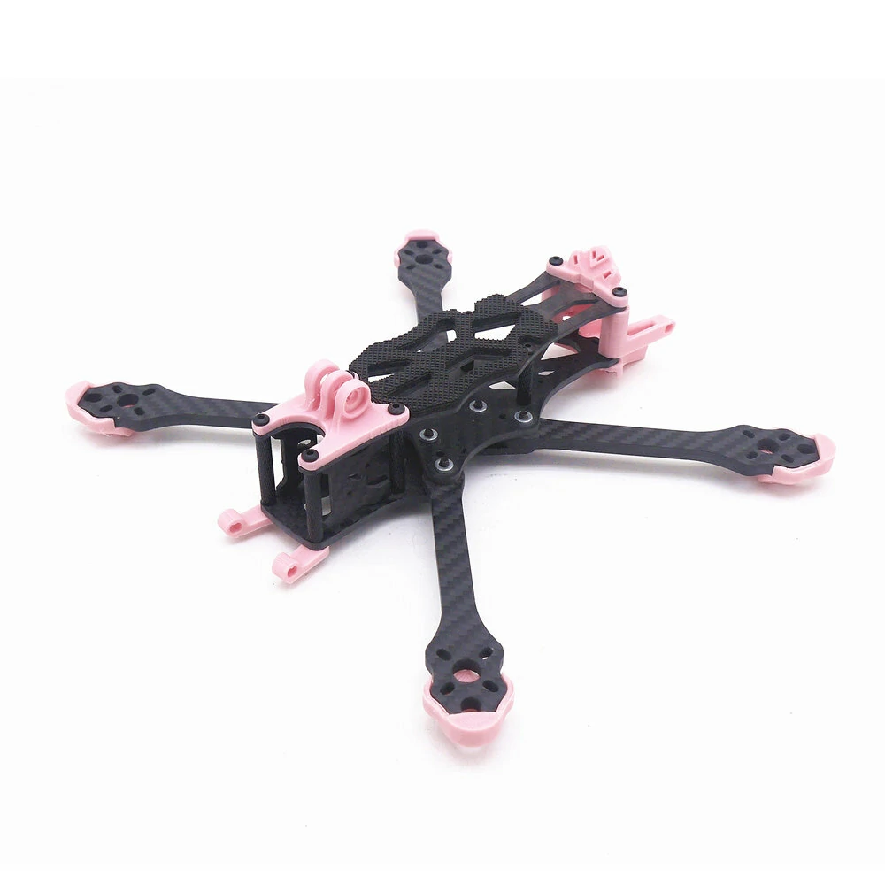 STEELE5 PLUS 220mm Radstand 5mm Armstärke Kohlefaser X Typ 5 Zoll Rahmenbausatz Unterstützung für VISTA / DJI Air Unit für RC Drone FPV Racing