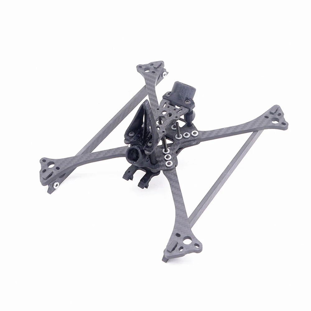 TEOSAW 533 210 mm Radstand 5 mm Armstärke 5 mm Kohlefaser-Rahmenkit für FPV-Renn-Drohnen