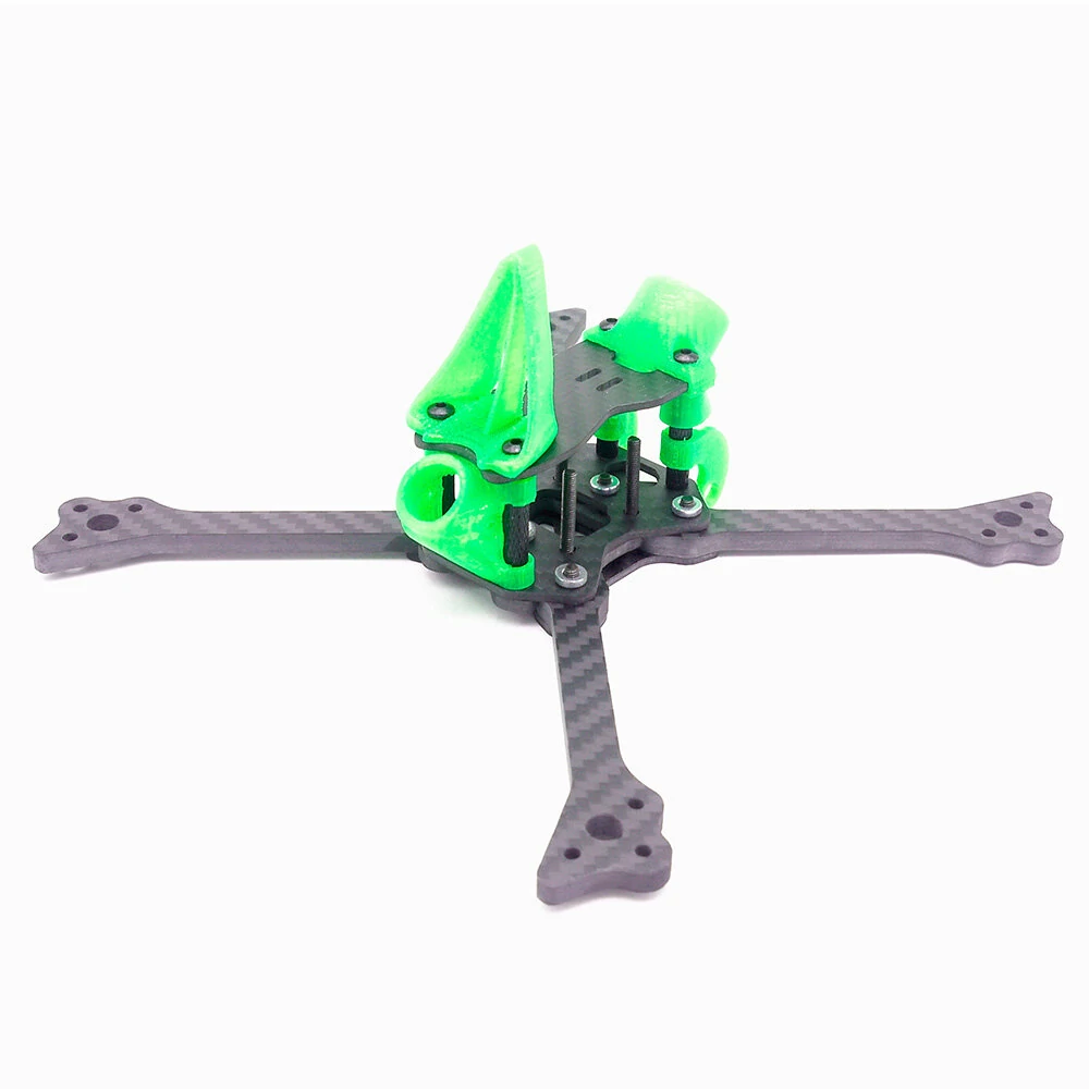 TEOSAW 533Lite Abstand der Radachse von 190mm 5mm Armstärke 5-Zoll-Kohlefaser-Rahmen-Kit für DIY RC Drohne FPV Racing