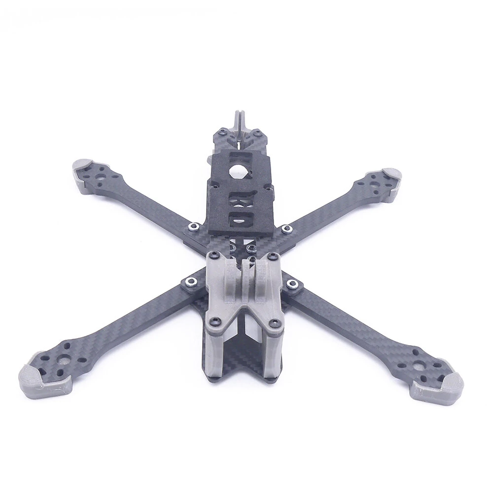 TEOSAW Dipper 5 Radstand von 230 mm Armstärke von 5 mm X-Typ 5 Zoll Freestyle-Rahmenkit Unterstützung für VISTA / DJI Air Unit für RC Drone FPV Racing