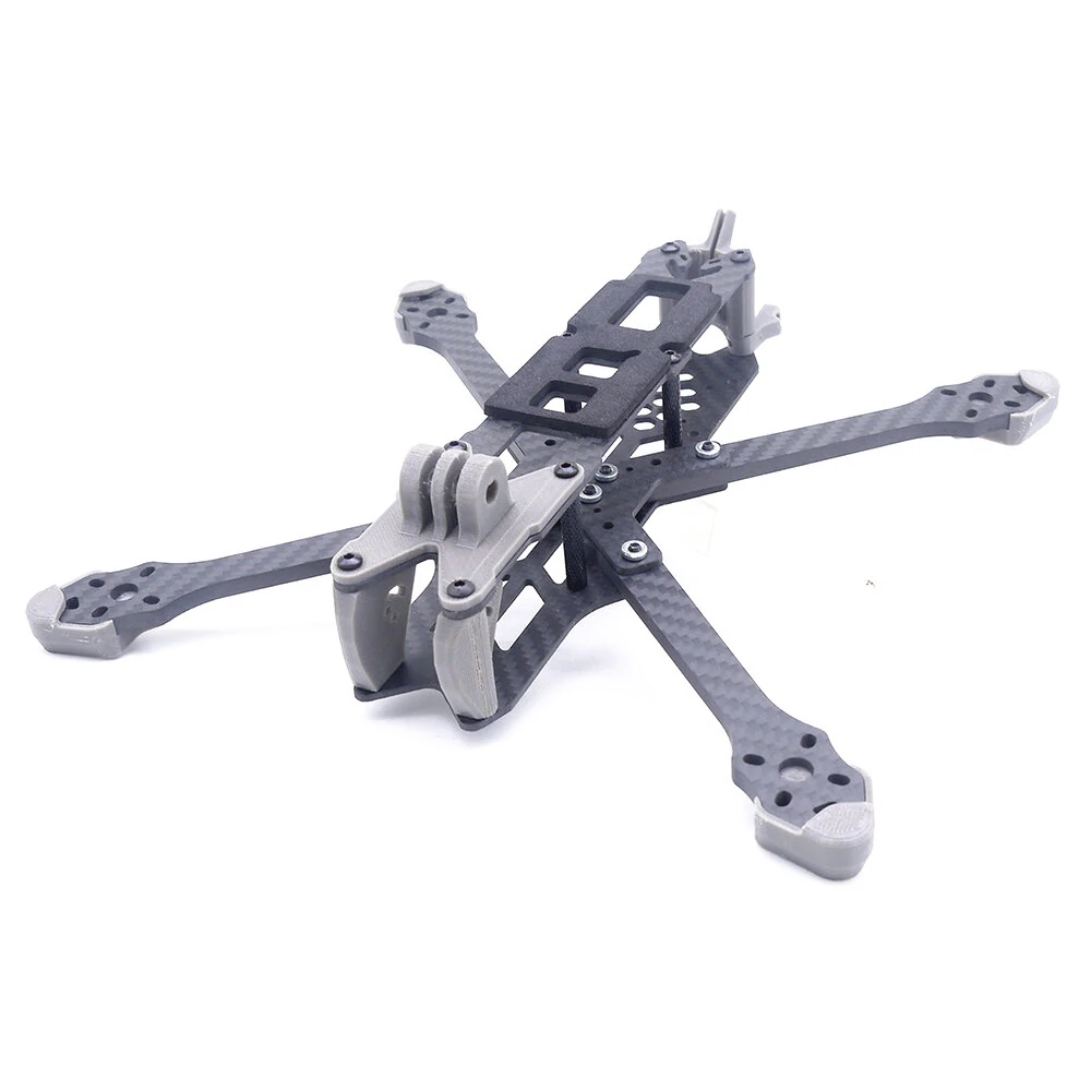 TEOSAW Dipper 5 Radstand von 230 mm Armstärke von 5 mm X-Typ 5 Zoll Freestyle-Rahmenkit Unterstützung für VISTA / DJI Air Unit für RC Drone FPV Racing