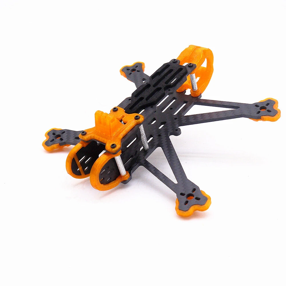 TEOSAW Drake35 155mm Radstand Kohlefaser 3,5 Zoll Rahmen Kit Unterstützung für Vista Air Unit für DIY RC Drone FPV Racing