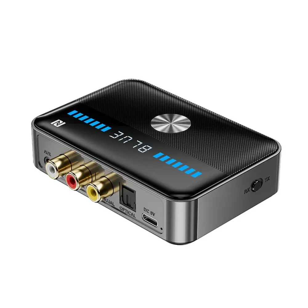 Bakeey M13 2-in-1 Bluetooth 5.3 Sender Empfänger NFC RCA/3,5mm AUX / Optisch / Koaxial Wireless Audio Adapter Freisprechfunktion Keine Treiber für Telefonlautsprecher TV BOX Computer erforderlich