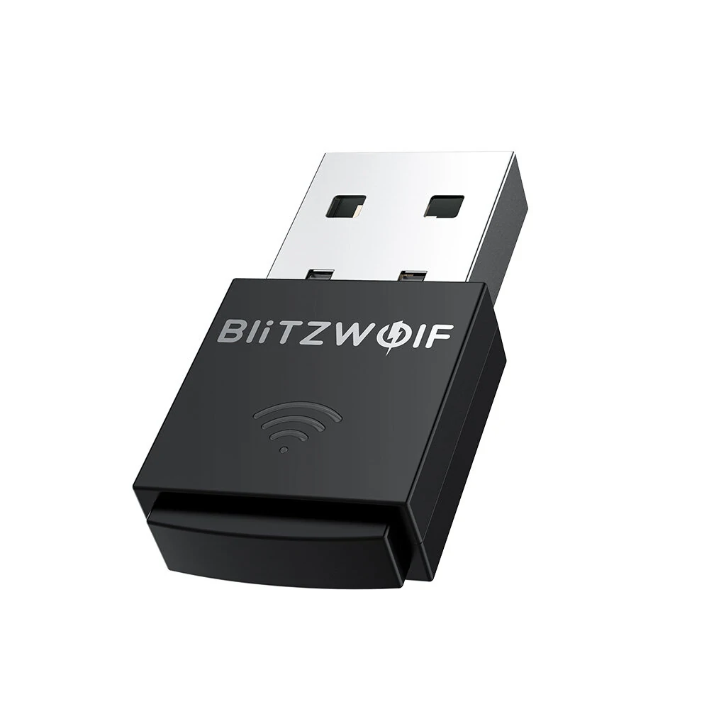 BlitzWolf®BW-NET5 Mini 300M USB WiFi-Adapter 2.4G Drahtlose Netzwerkkarte Externer Wifi-Dongle Unterstützung für Soft-AP