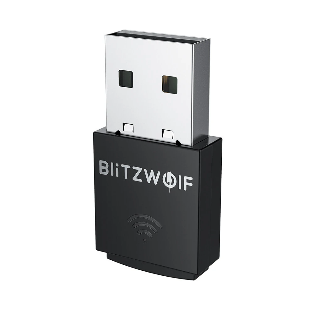 BlitzWolf®BW-NET5 Mini 300M USB WiFi-Adapter 2.4G Drahtlose Netzwerkkarte Externer Wifi-Dongle Unterstützung für Soft-AP