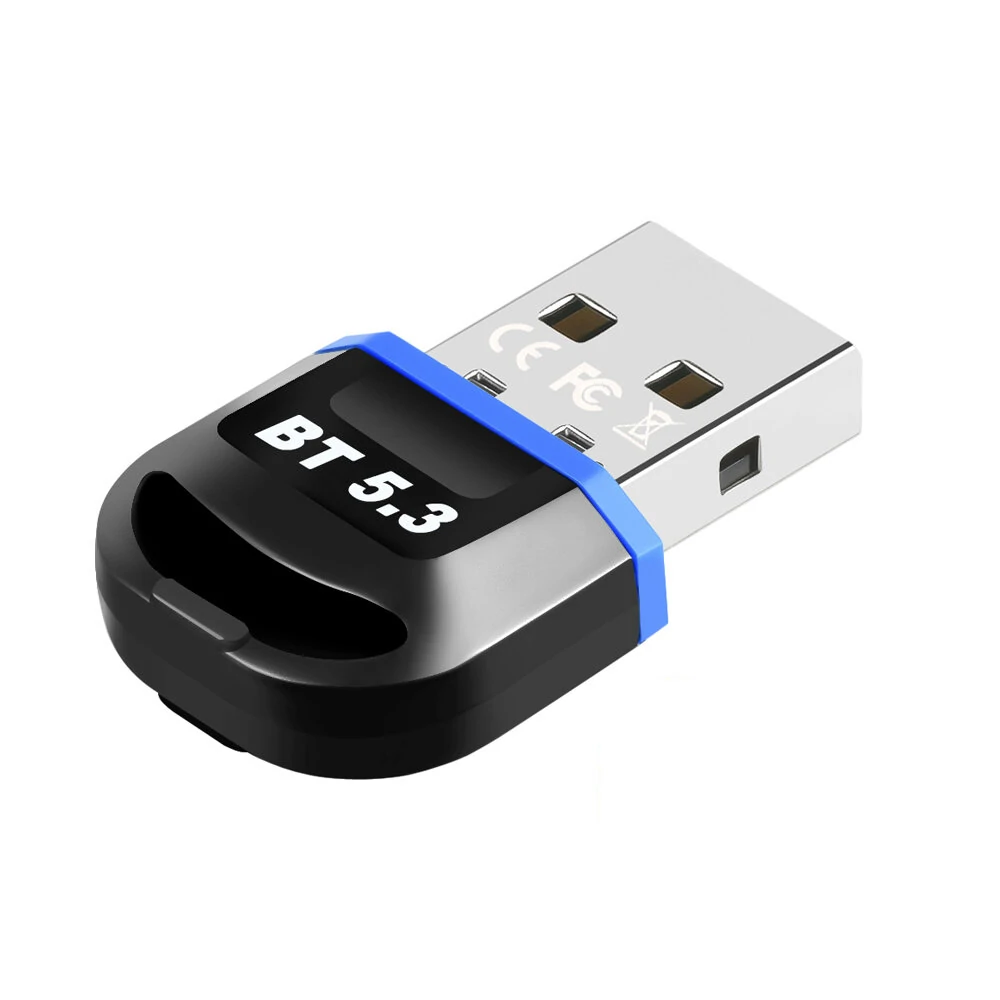 Drahtloser USB-Bluetooth-5.3-Adapter Dongle für PC-Lautsprecher, Wireless-Maus, Tastatur, Musik-Audio-Empfänger und -Sender Bluetooth