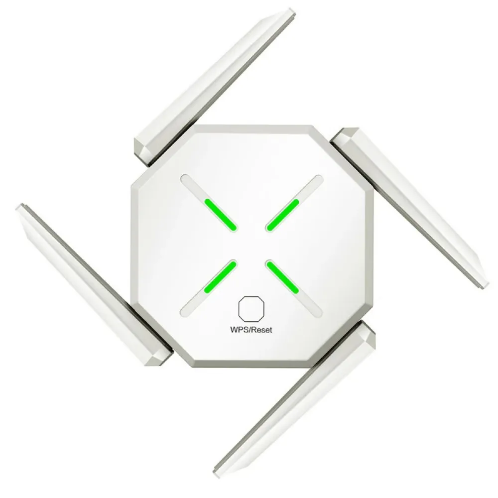 M-A18 1200Mbps Dual-Band WiFi Wireless Repeater Wanddurchdringender WiFi-Verstärker 2,4 GHz & 5 GHz mit vier Antennen