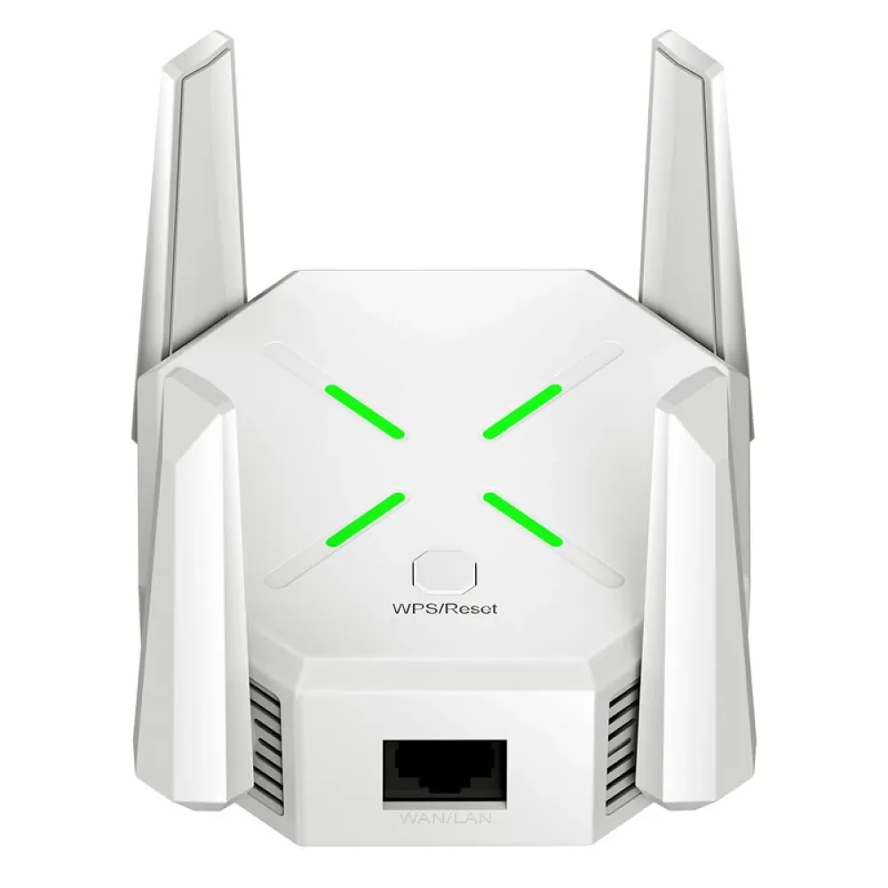 M-A18 1200Mbps Dual-Band WiFi Wireless Repeater Wanddurchdringender WiFi-Verstärker 2,4 GHz & 5 GHz mit vier Antennen