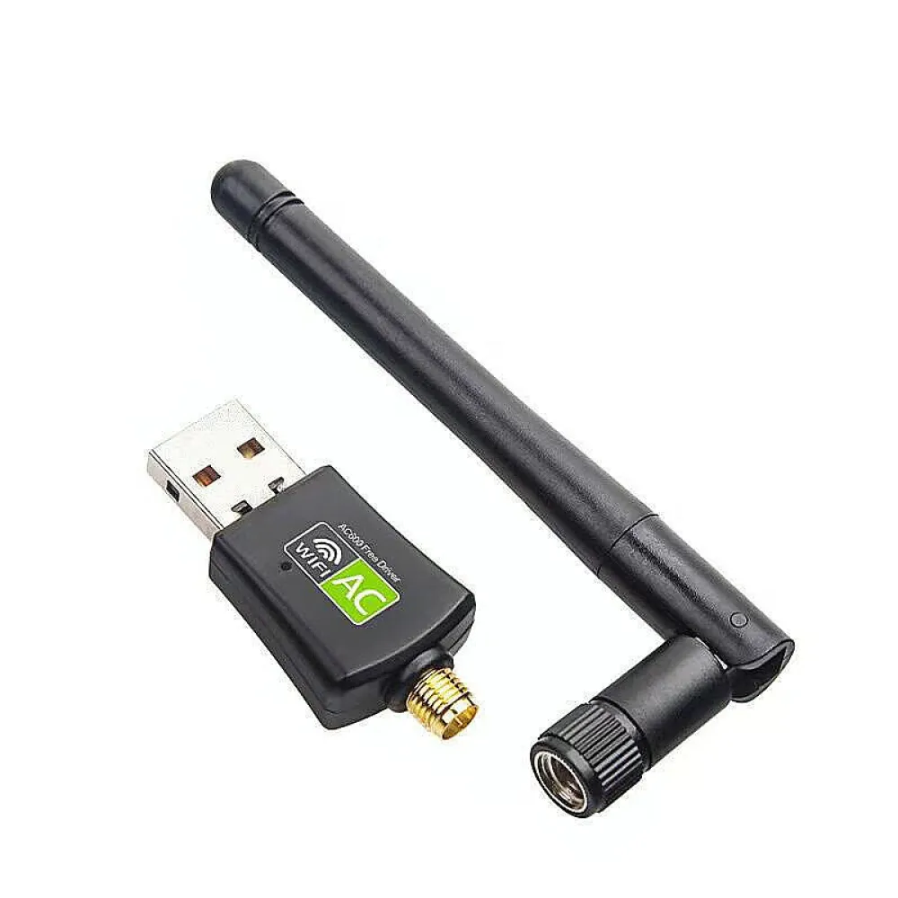 Mini USB WLAN-Adapter 600M Wireless-Netzwerkkarte 2,4G/5G LAN Wi-Fi-Empfänger Dongle für PC Windows