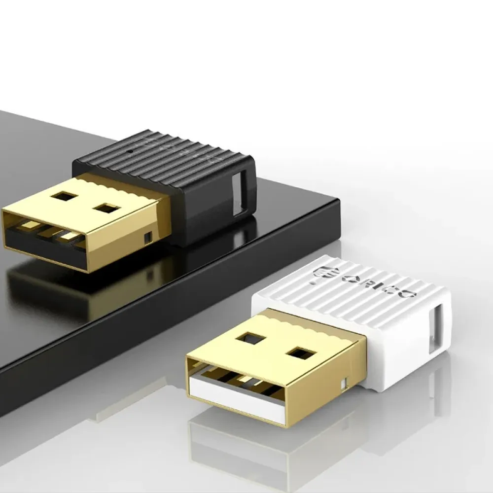 Orico BTA-508 USB Bluetooth 5.0 Dongle-Adapter mit langer Reichweite,mini kabellose Maus,Musik Audio-Transmitter und Receiver für Telefon,Lautsprecher,Maus,Laptop und PC