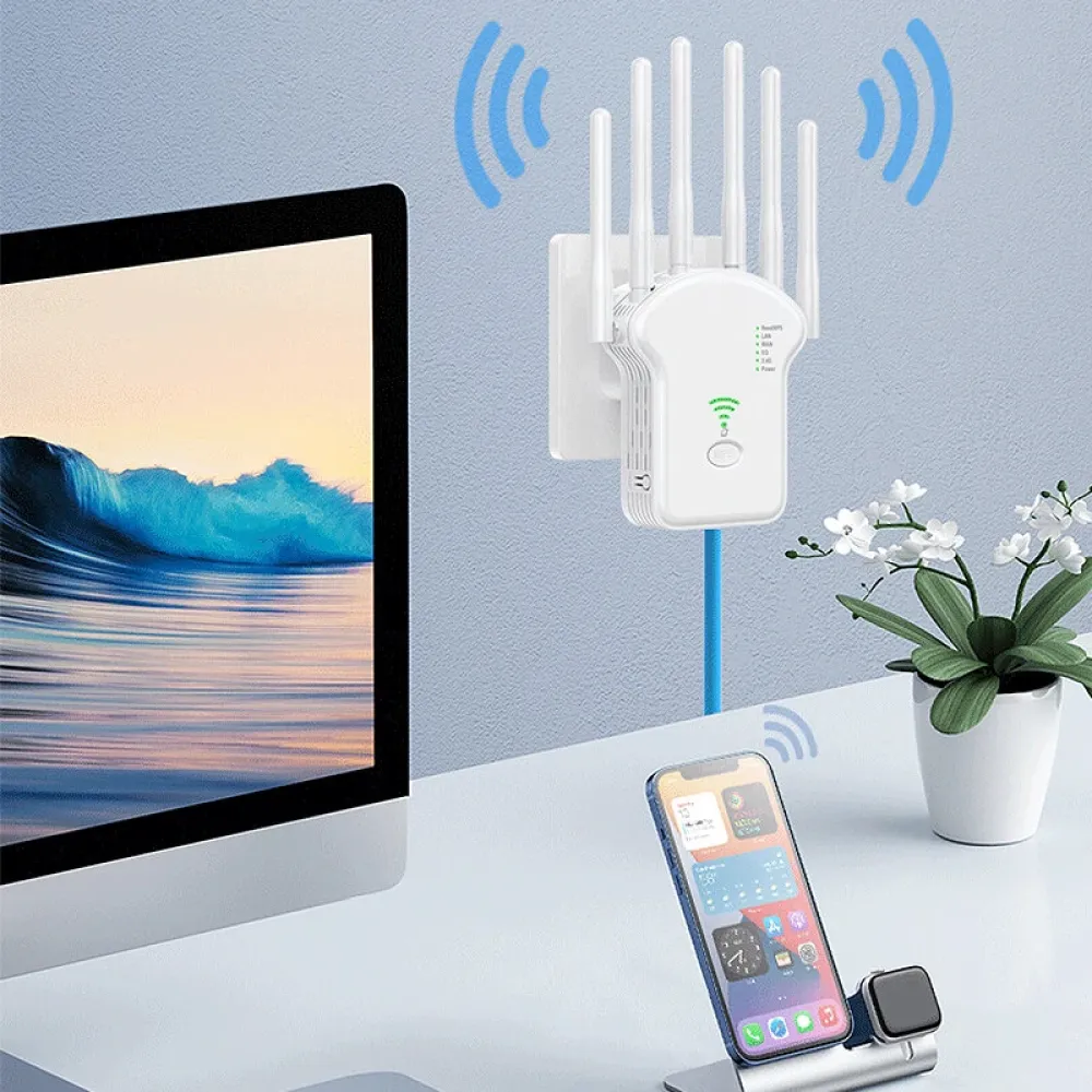 U13 1200Mbps Dual-Band Wireless WiFi Repeater Adapter 2,4G Long Range Extender 5G Wi-Fi-Signalverstärker EU-Stecker