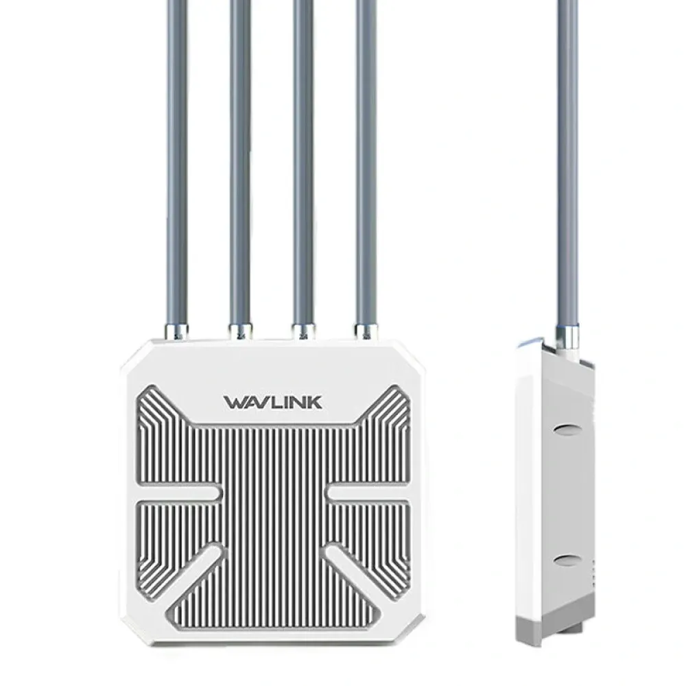 Wavlink AERIAL HD6 WiFi6 Outdoor Router AX1800 mit großer Reichweite, wetterfestes kabelloses WIFI Extender/AP/Repeater Dual Band 2.4G&5Ghz mit 4 Antennen