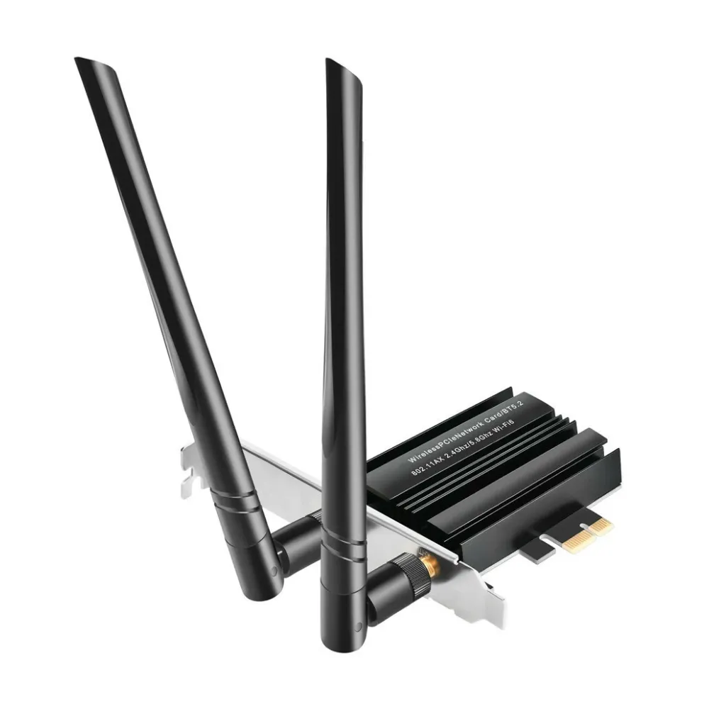 WiFi 6e AX3000 Tri Band 2.4G/5G/6G WLAN-Adapter für Desktop-PCs mit PCIE-Netzwerkkarte, Bluetooth 5.2 Unterstützung für Windows 10/11 PC