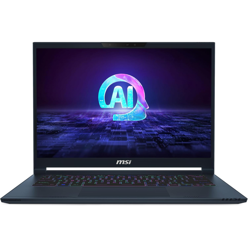 MSI Stealth 14 AI Studio 14” 120Hz 2.8K OLED Gaming Laptop: Intel Core Ultra 9-185H, NVIDIA Geforce RTX 4070, 64GB DDR5, 1TB NVMe SSD, Thunderbolt 4, Win 11 Pro: Star Blue A1VGG-089US