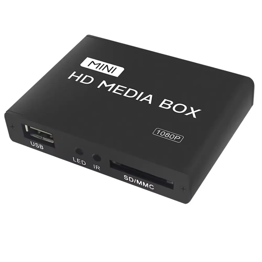 PDM08H Mini-Mediaplayer 1080P/4K HD/AD Player Medienbox iptv Box Video-Multimedia-Player Full HD für USB-Speicher MMC/SD/SDHC-Karte