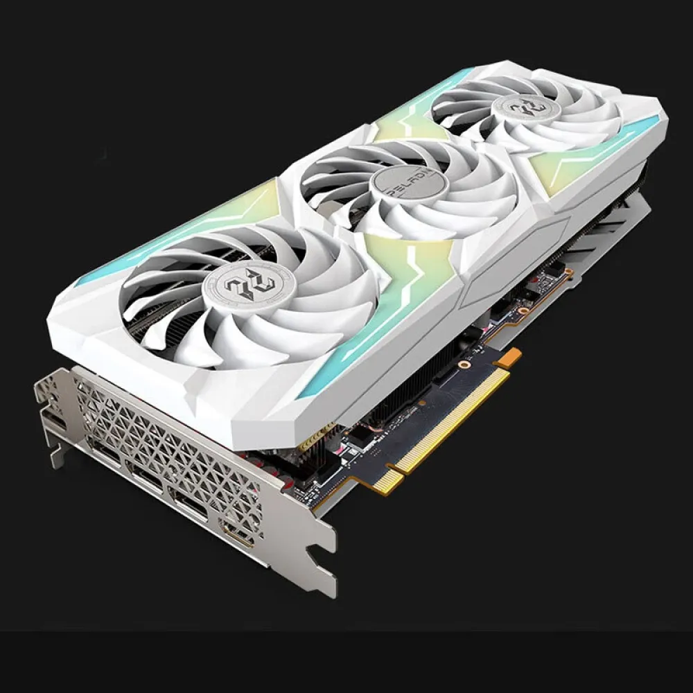 PELADN RTX3070 8GB Grafikkarte,GDDR6-Speicher,PCI-E4.0,256-Bit,HD/DP*3 Gaming-Grafikkarte mit drei Kühlventilatoren und RGB-Beleuchtung für Desktop-Computer