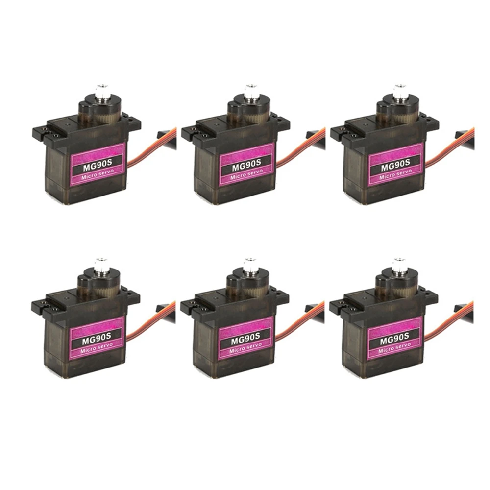 6PCS MG90S RC Micro Servo 13.4g für ZOHD Volantex Flugzeug RC Hubschrauber Auto Boot Modell