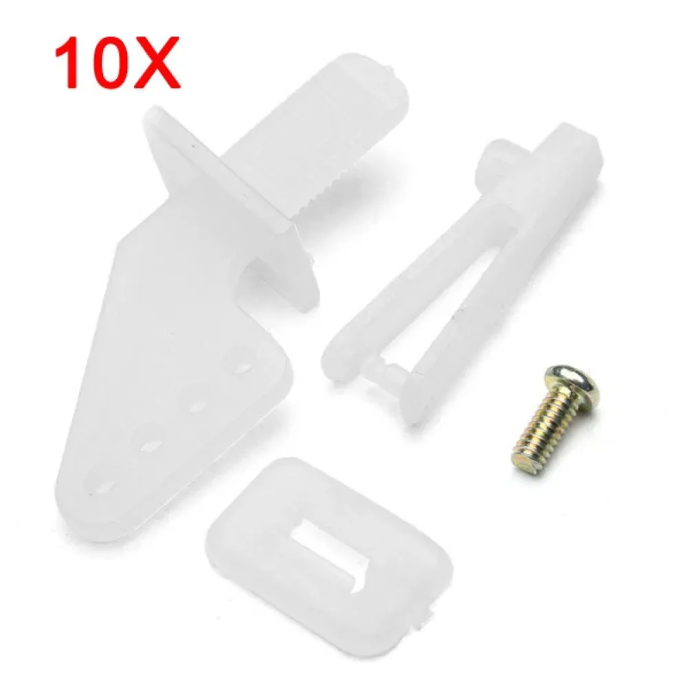 Ruder-Servowinkel-Set 10X mit 1 mm Spannschraube für RC-Flugzeug