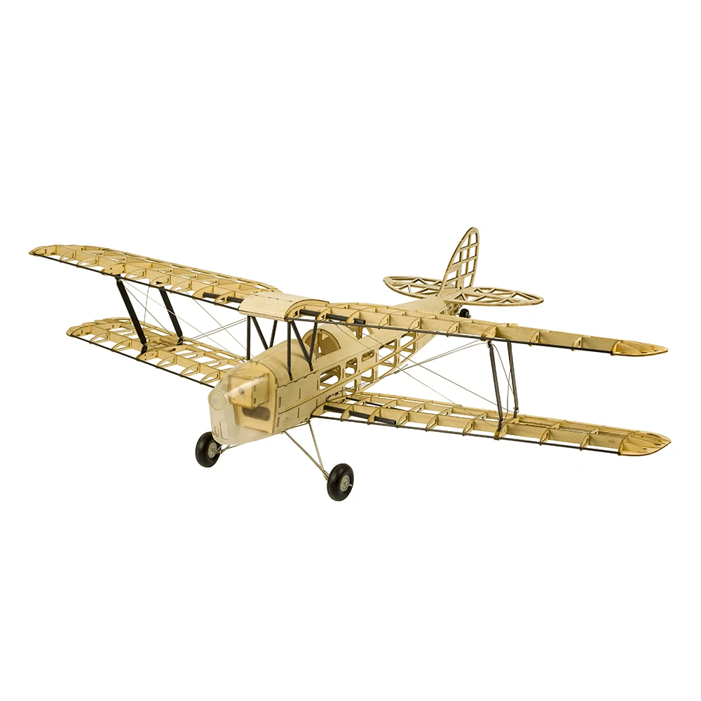 Dancing Wings Hobby S19 Mini Tiger Moth 980 mm Spannweite Balsaholz RC Flugzeug Doppeldecker KIT / KIT + Power Combo