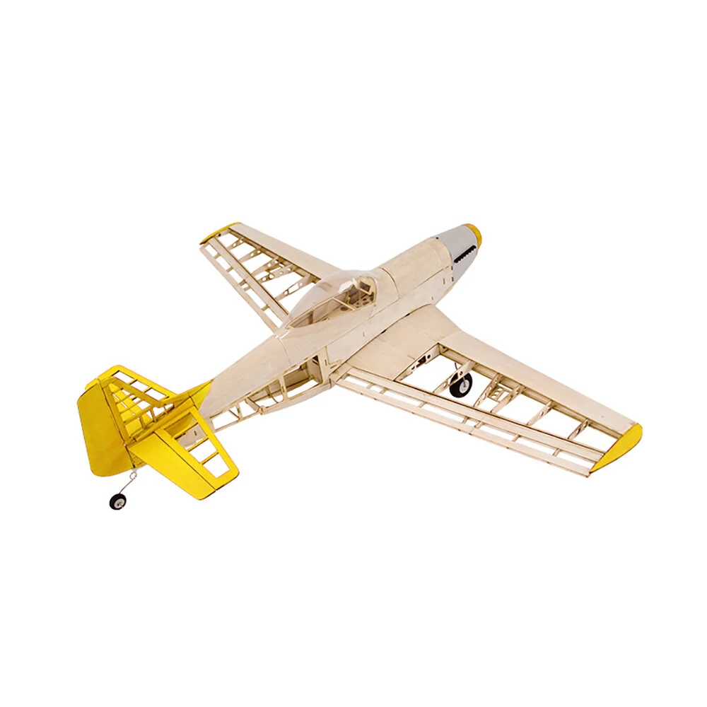 JWRC P-51 Mustang Spannweite 1010mm Balsa-Holz-RC-Flugzeug Warbird Bausatz