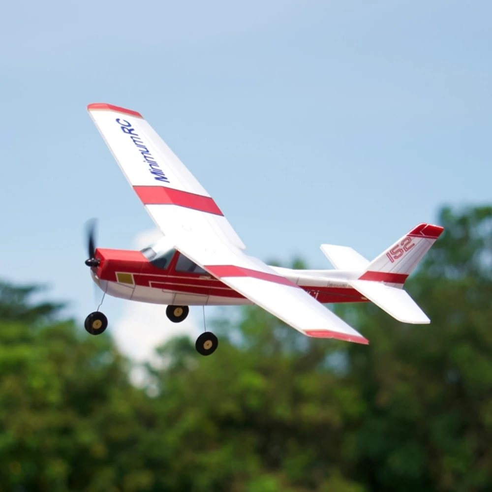 MinimumRC Cessna-152 Lava Rot 3CH 360mm Spannweite KT Schaum RC Flugzeug KIT+Motor