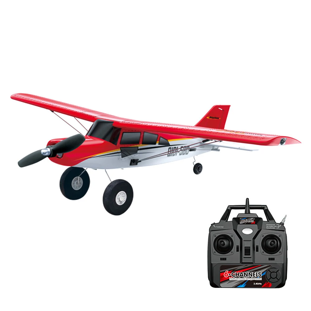 QIDI-560 A560 Maule M7 Spannweite 510 mm 2,4 GHz 4CH mit 6-Achsen-Gyroskop 3D/6G umschaltbar,Ein-Klick-Akrobatik 3D Stunts EPP RC Flugzeug Segler RTF kompatibel mit S-BUS DSM Signal