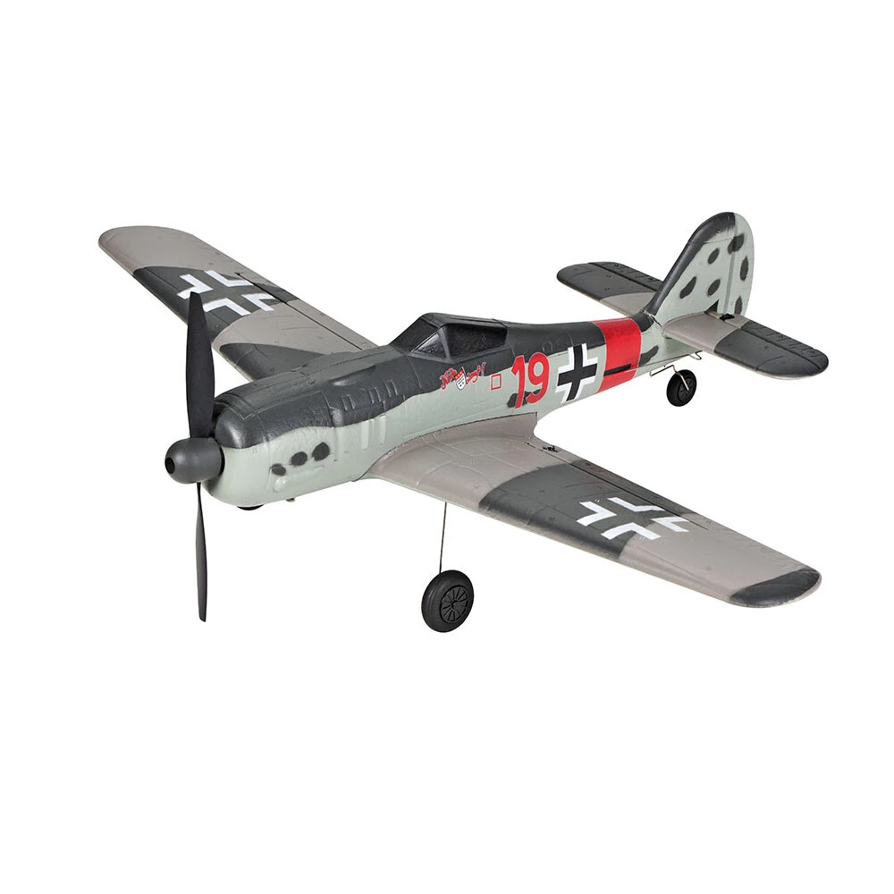 TOP RC HOBBY 402mm Mini FW190 2,4G 4CH 6-Achsen Gyro Ein Knopf Kunstflug U-Turn EPP Maßstabgetreues Kriegsflugzeug RTF für Anfänger Kompatibles OpenTX-Funkgerät