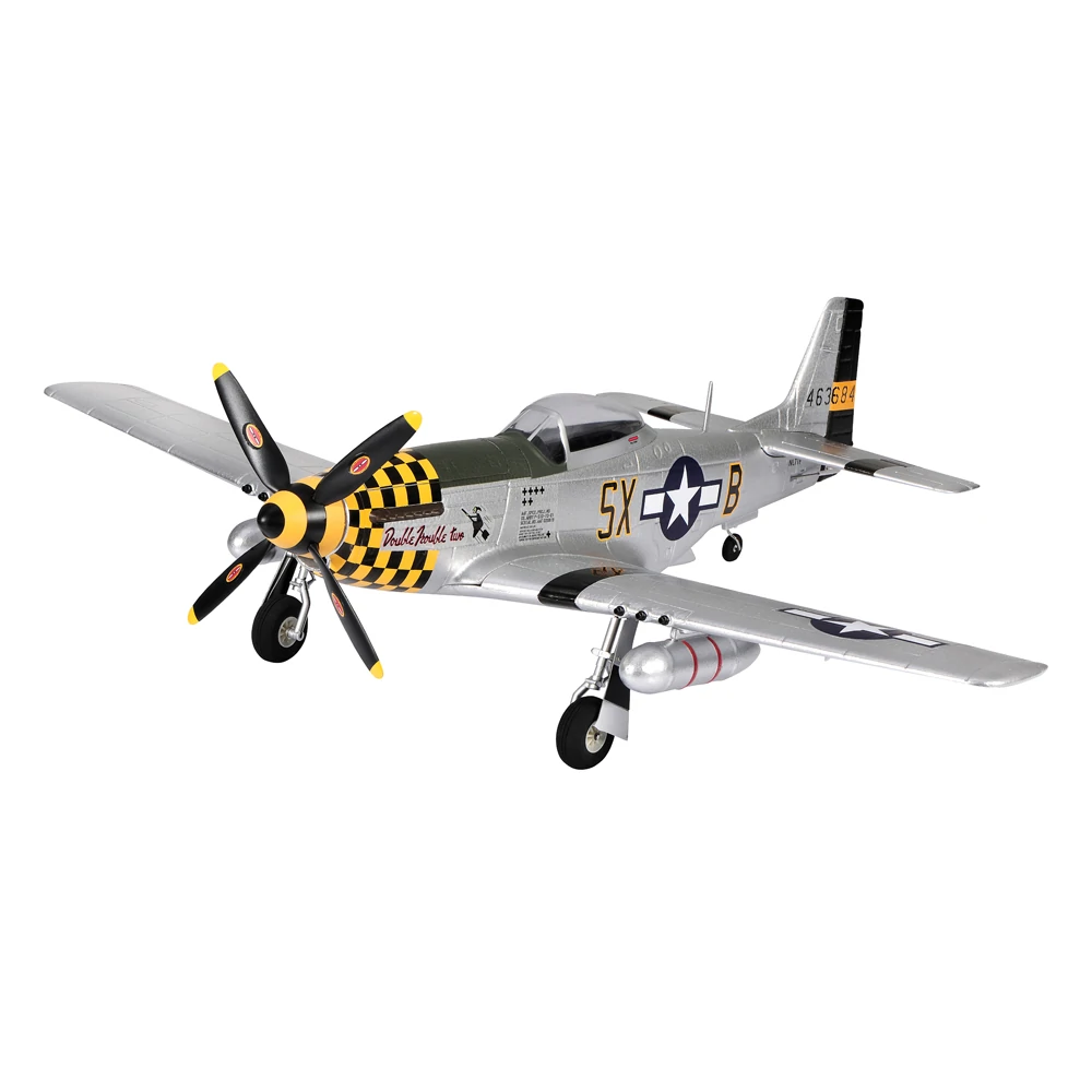 TOP RC HOBBY P-51 Mustang Spannweite von 750mm EPO RC Flugzeug Kriegsvogel Bausatz