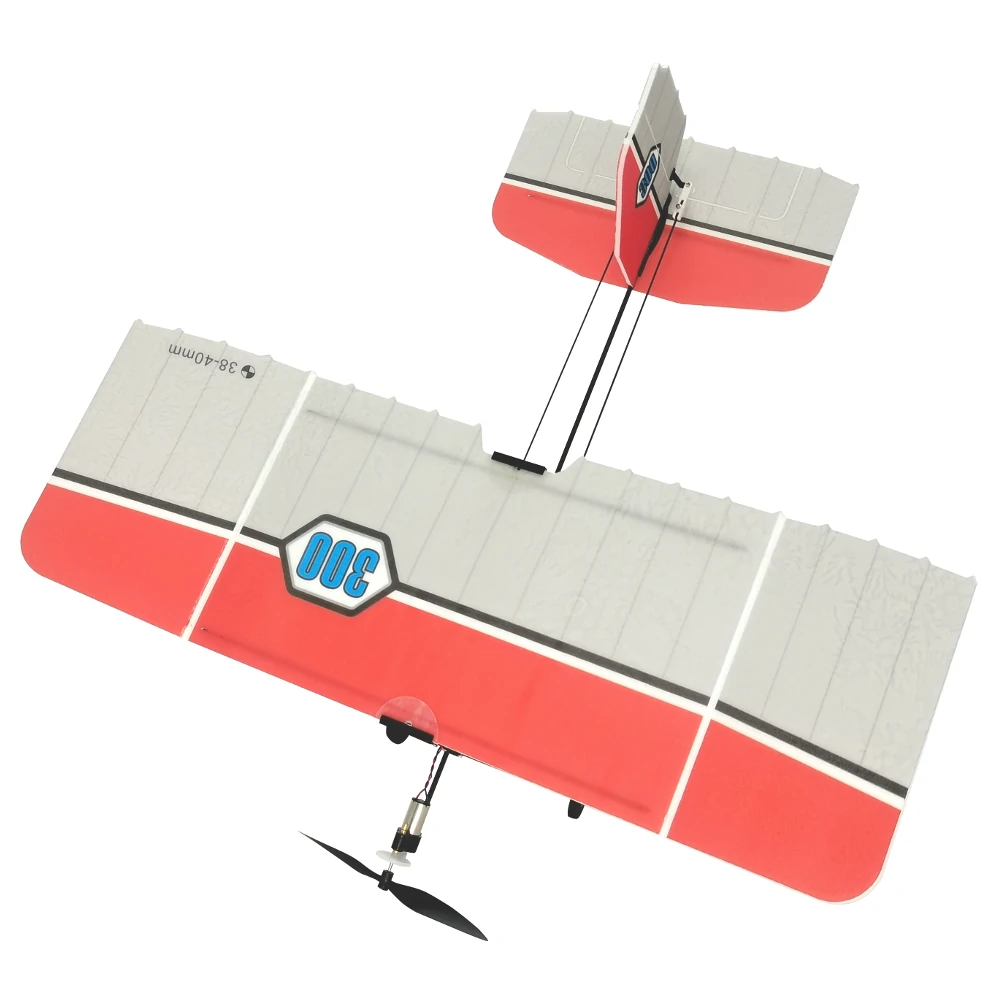 TY Modell 300 Rot 300mm Spannweite PP-Schaumstoff DIY Micro Indoor Slow Flyer RC Flugzeug Gleiter KIT Mit Getriebe für Anfänger