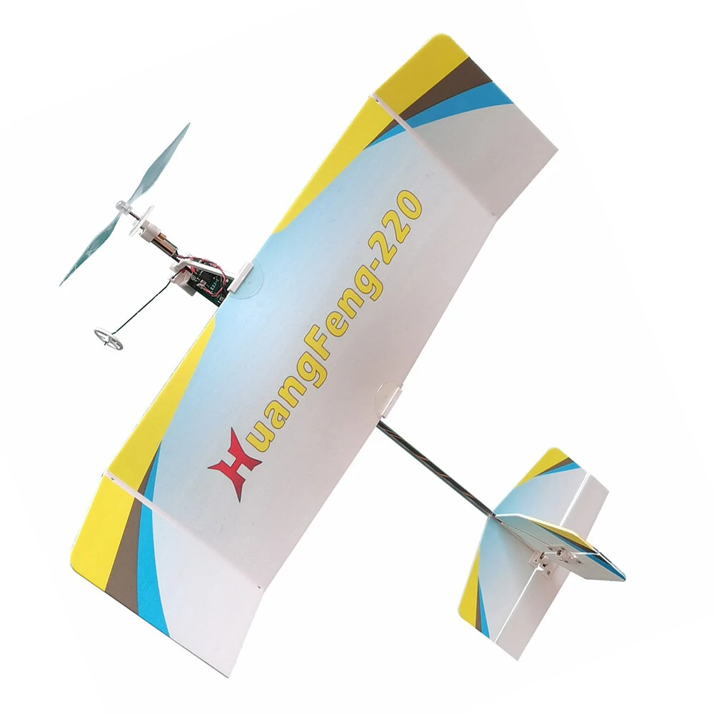 TY Modell HuangFeng-220 220mm Spannweite PP-Schaum Ultra-langsame Segelflugzeug Indoor RC Flugzeug KIT / KIT+Motor