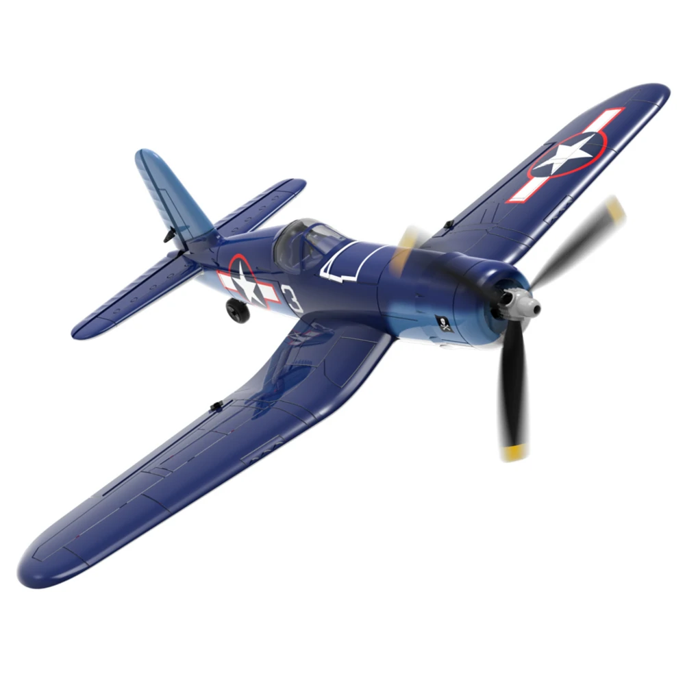 VolantexRC Mini F4U V2 EPP Spannweite 400mm 2.4G 4CH 6-Achsen-Gyro Ein-Tasten-Kunstflug XPilot Stabilisierungssystem RC Flugzeug Segelflugzeug Warbird RTF für Anfänger