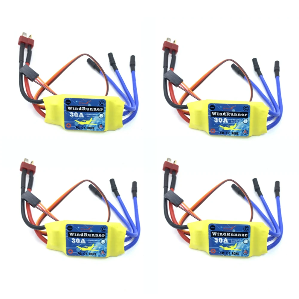 4PCS Brushless ESC 30A Drehzahlregler T-Plug für 2212 Brushless-Motor KT SU27 RC Flugzeug FPV Racing Drone RC Auto Boot