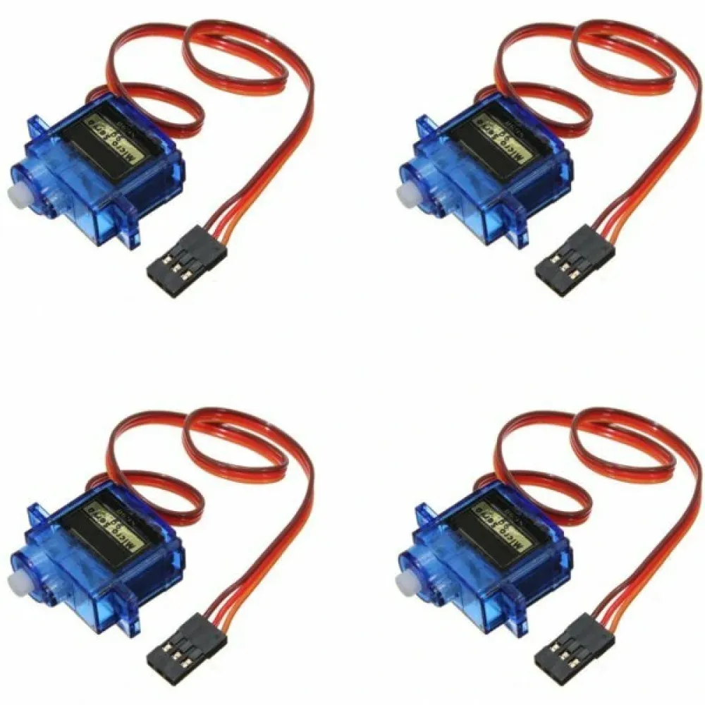 4PCS SG90 Mini Getriebe Micro Servo 9g Für RC Flugzeug Hubschrauber