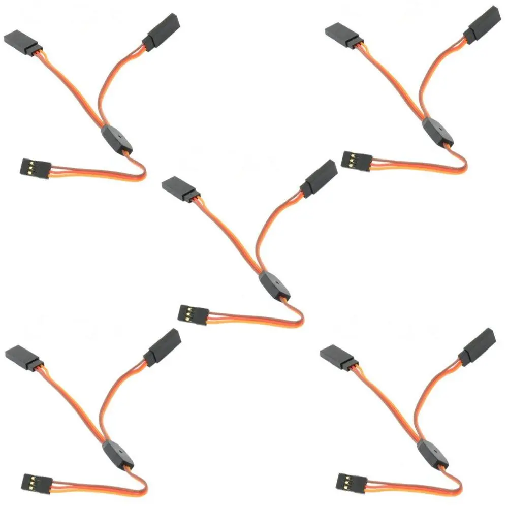 5PCS Y Servokabel Splitter 30 cm Amass für JR Spektrum HITEC