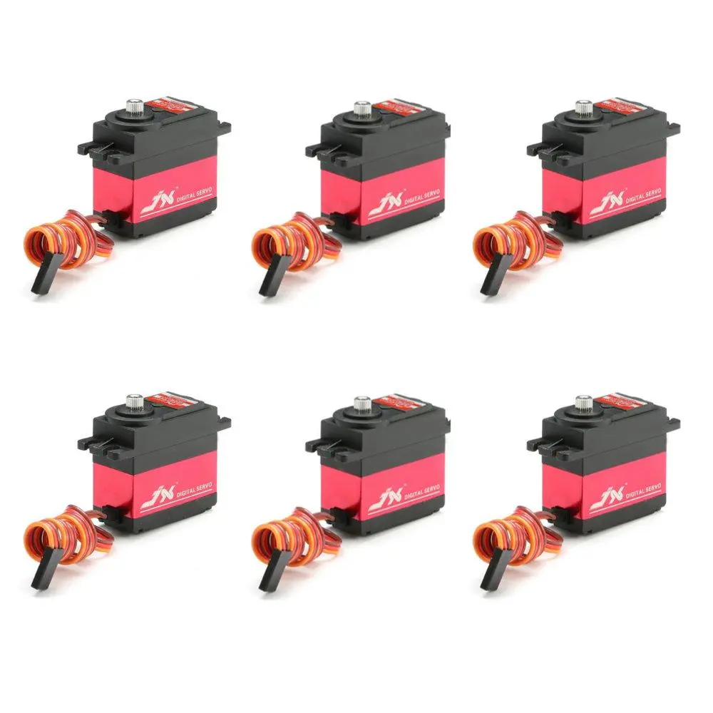 6PCS JX PDI-6221MG 20KG Großes Drehmoment Digitales Standardservo 180 Grad Für RC-Flugzeug