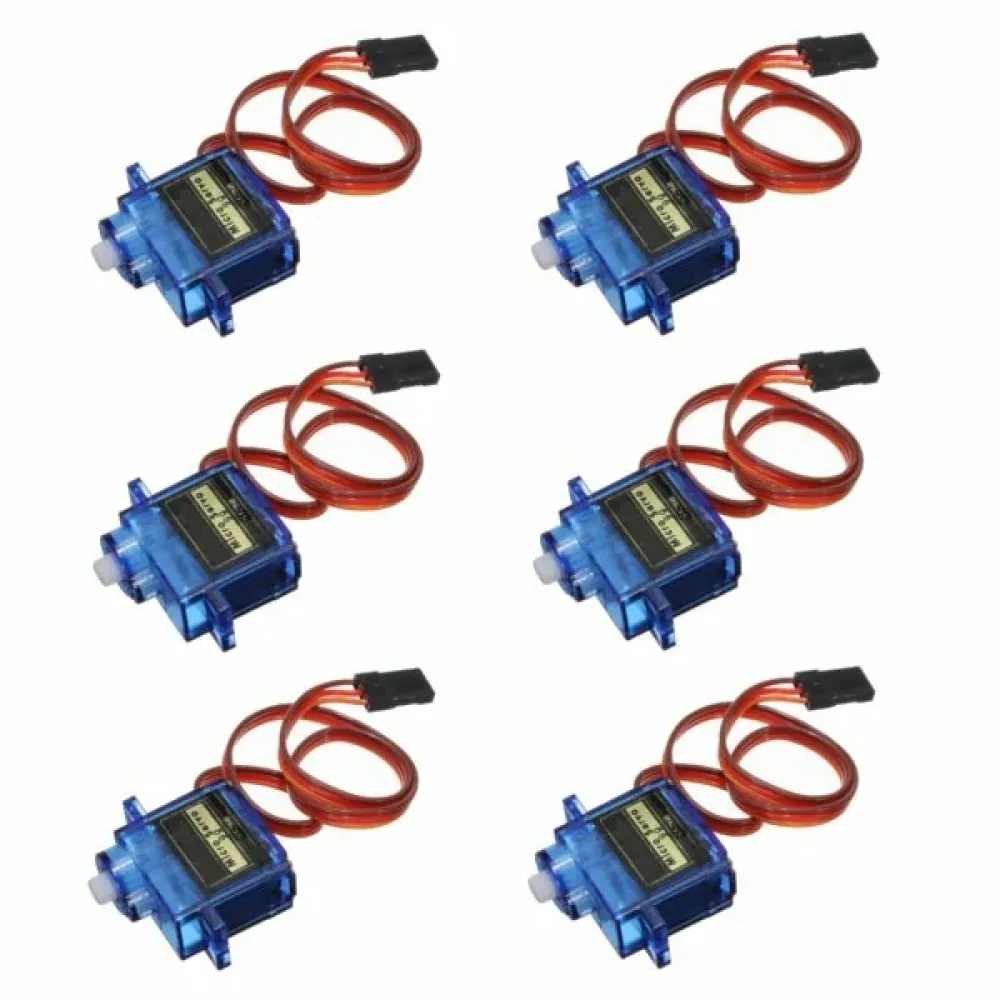 6PCS SG90 Mini Analoges Getriebe Micro Servo 9g Für RC Flugzeug Hubschrauber