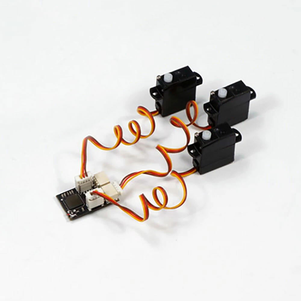 AEORC 3PCS Micro Servo Analog 1,7g Mit RX14 Mini 4CH Empfänger Integrierte 5A/1S Bürstenregler für Micro Indoor Flugzeug Unterstützung S-FHSS DSMX/2 Frsky D16 FlySky AFHDS 2A