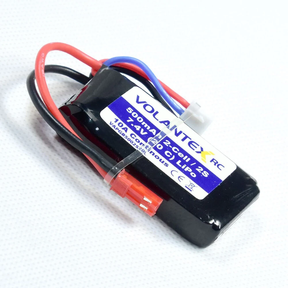 Ersatzteil für RC-Flugzeug VolantexRC 768-1 Mustang P-51D / Saber 920 756-2 7,4V 500mAh 20C Lipo-Akku JST-Stecker