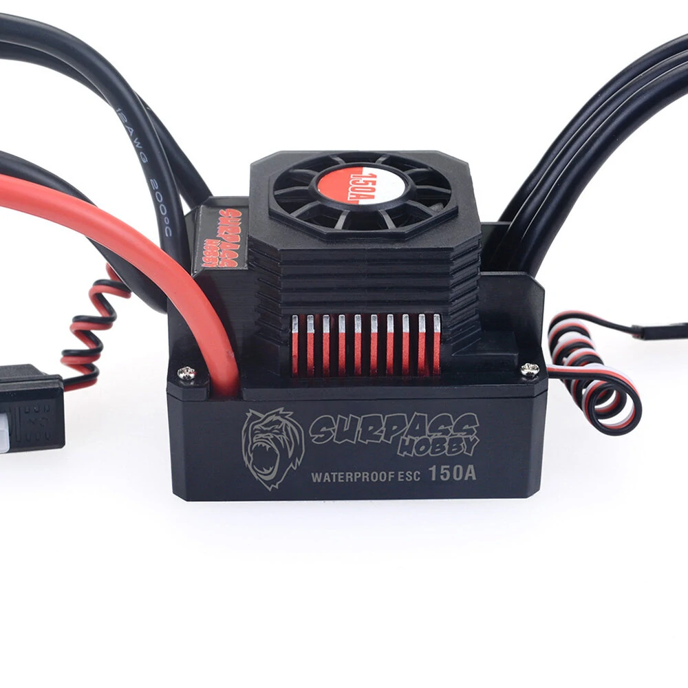 Surpass Hobby Diamond Seriers Wasserdichter 4076 2250KV Brushless Motor mit 150A ESC für 1/8 RC Fahrzeuge