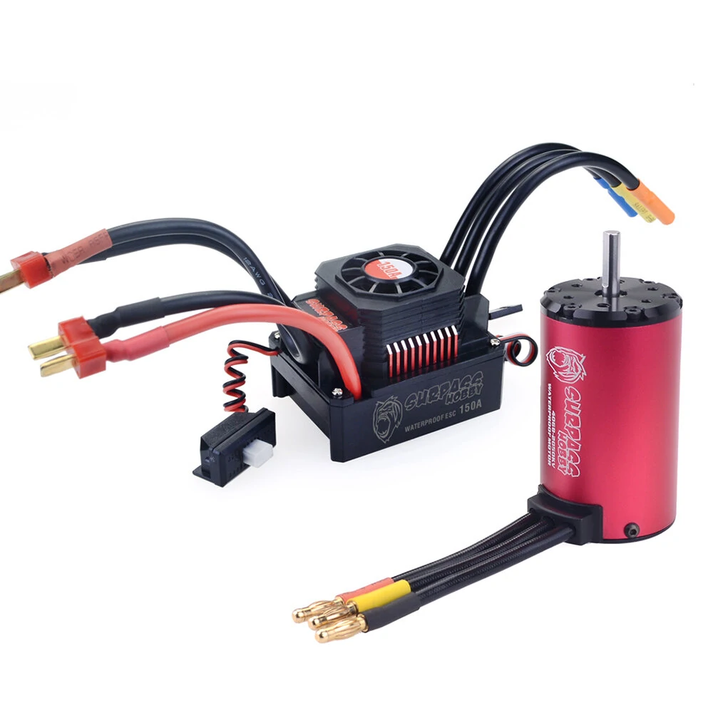 Surpass Hobby Diamond Seriers Wasserdichter 4076 2250KV Brushless Motor mit 150A ESC für 1/8 RC Fahrzeuge