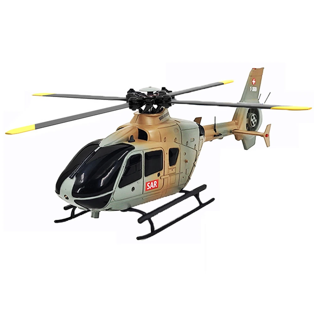 COOLBANK & RC ERA C123 2.4G 6CH 6-Achsen-Gyroskop Optische Flusslokalisierung Höhenhaltung RC-Hubschrauber im Maßstab 1:36 EC135 RTF