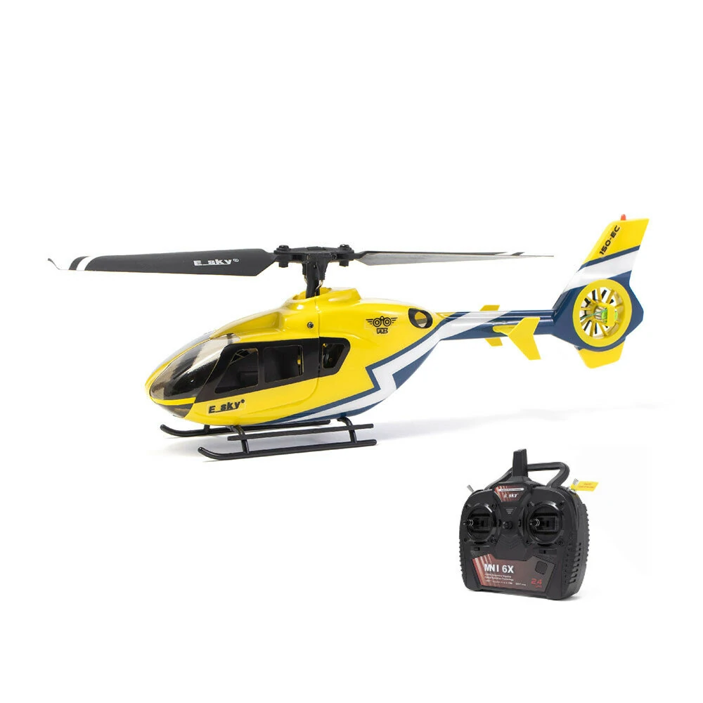 ESKY 150EC 2.4G 4CH 1:68 Maßstab Ultrakleiner Einzelblatt-Flybarless-RC-Hubschrauber für stabile Flugroute und steuerbare Höhe RTF