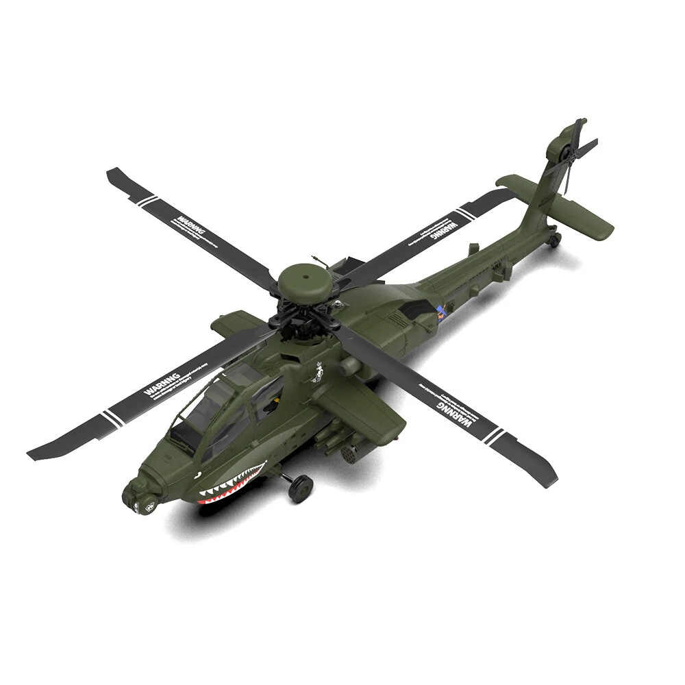 Eachine E250 AH-64 Apache 2.4G 6CH 3D 6-Achsen-Gyroskop Dual Brushless Motor 1:32 Maßstab Flybarless RC-Helikopter Kompatibel mit Futaba S-FHSS-Protokoll