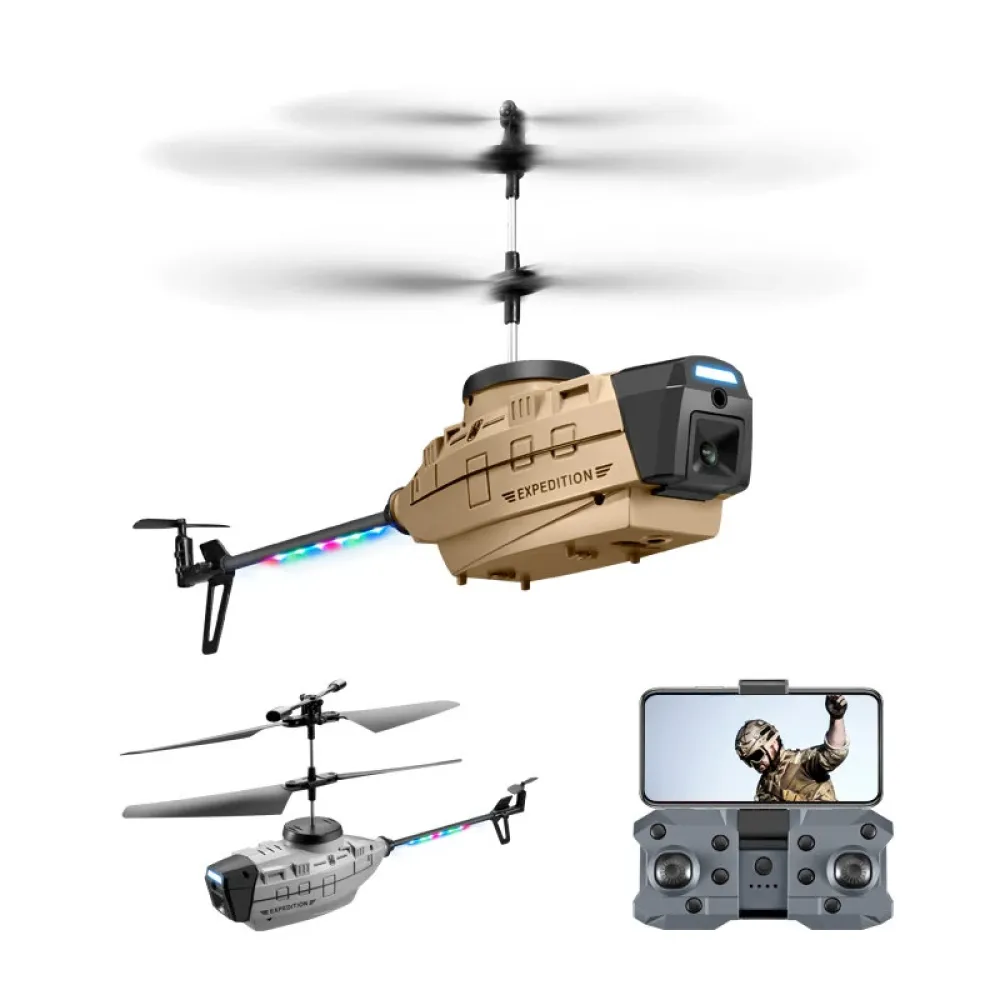 KY202 Schwarze Biene 4CH 6-Achsen 4K Dual Kamera Luftgesten Hindernis Vermeidung Intelligente Hover RC Hubschrauber RTF