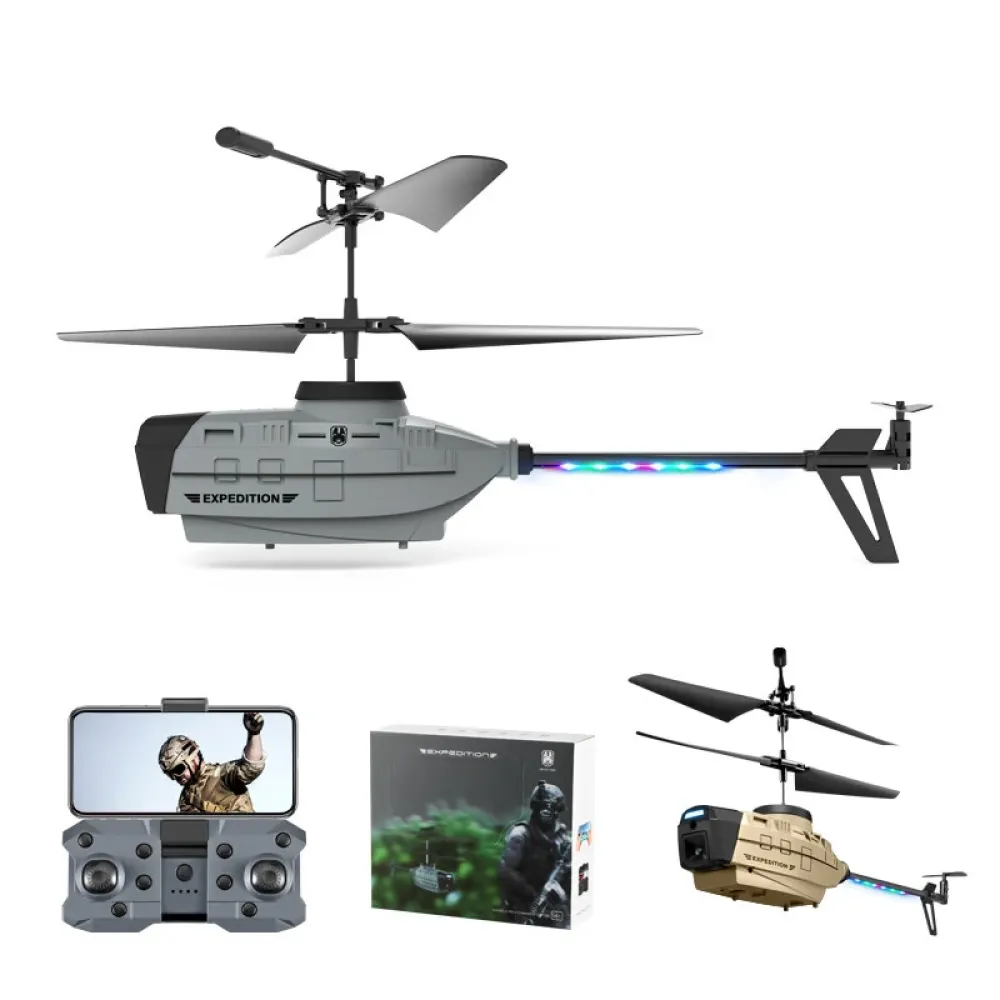 KY202 Schwarze Biene 4CH 6-Achsen 4K Dual Kamera Luftgesten Hindernis Vermeidung Intelligente Hover RC Hubschrauber RTF